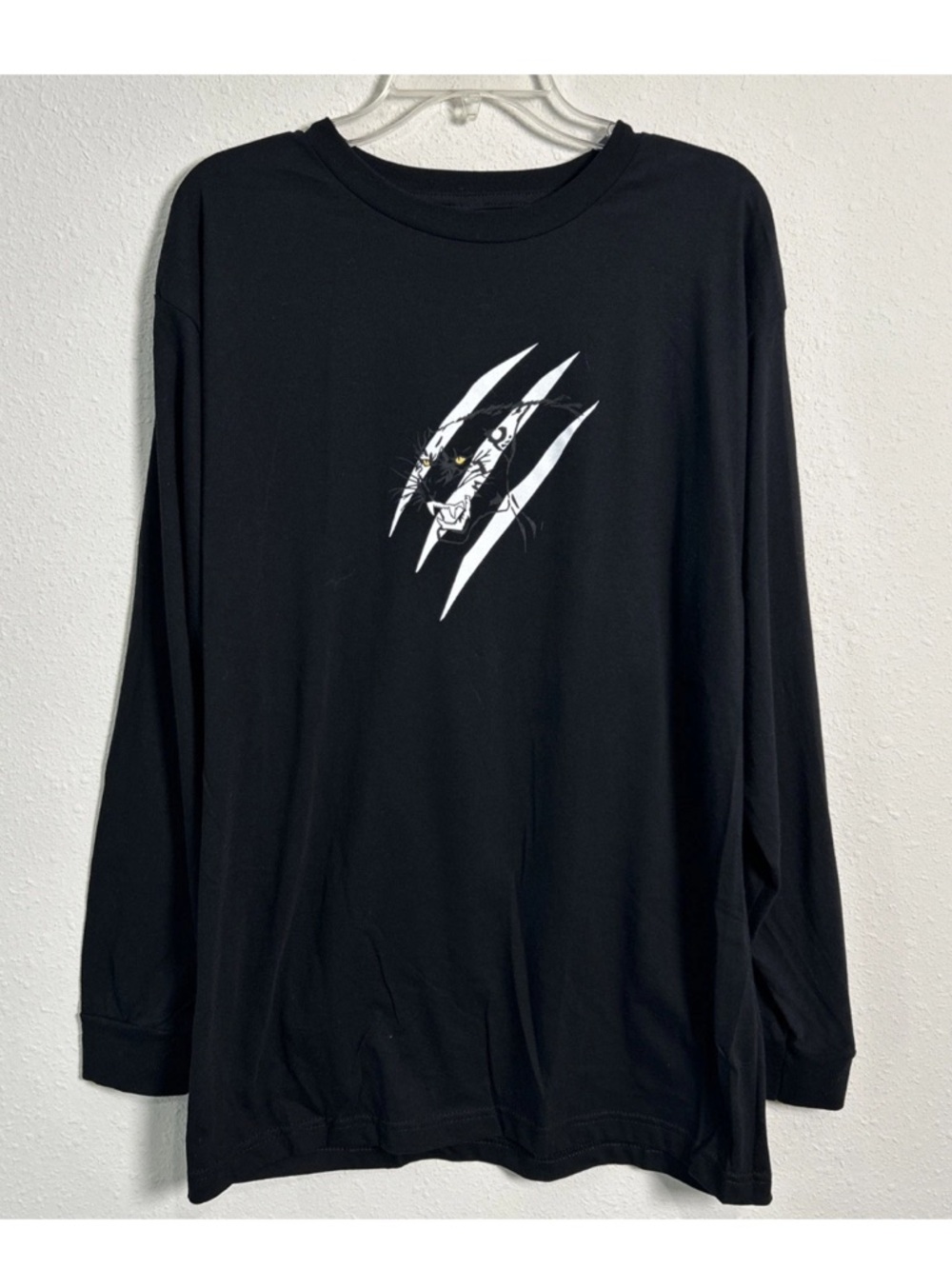 After Hours Panther Graphic Black Long Sleeve Shirt Street Wear Skater Sz Large